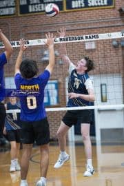 Boys Volleyball - North Henderson at TC Roberson (BR3_8584)