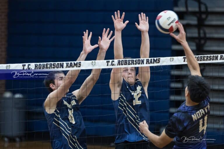 Boy’s Volleyball: TC Roberson Battles North Henderson in 3-2 Thriller